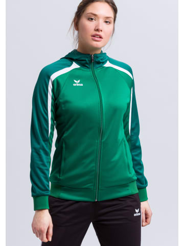 erima Liga 2.0 Trainingsjacke mit Kapuze in smaragd/vergreen/weiss