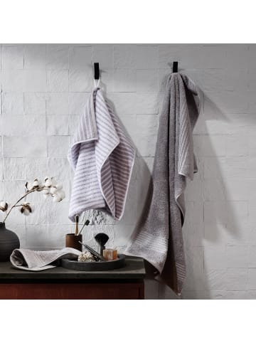 Erwin Müller Jacquard Duschtuch Konstanz in silber