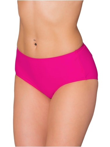 Aquarti Aquarti Damen Bikinihose mit Mittelhohem Bund in pink