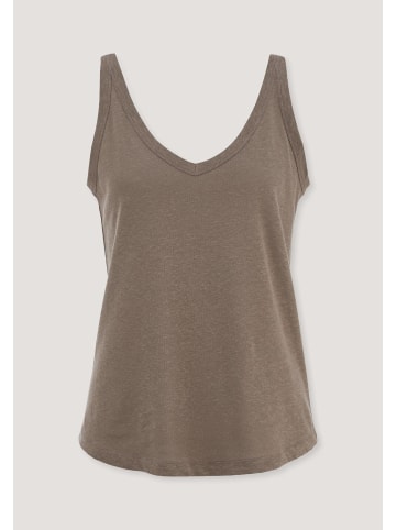 Hessnatur Jersey Top Regular in mocca