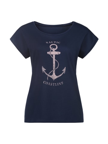 Beach Time T-Shirt in rosé, navy