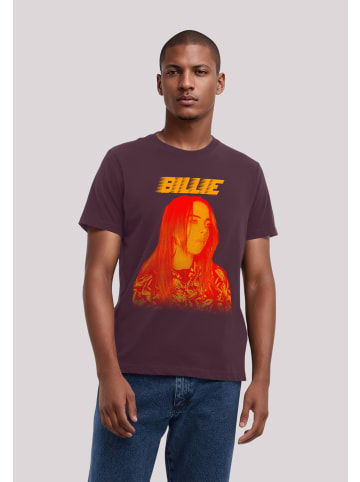 F4NT4STIC T-Shirt Billie Eilish Portrait in maroon