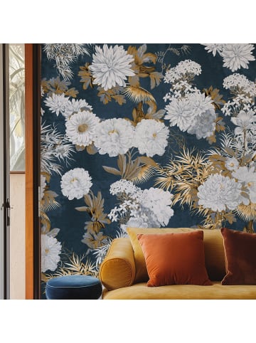 WALLPAPERS4BEGINNERS Tapete Blumen in Blau - (W) 180 × (L) 260 cm