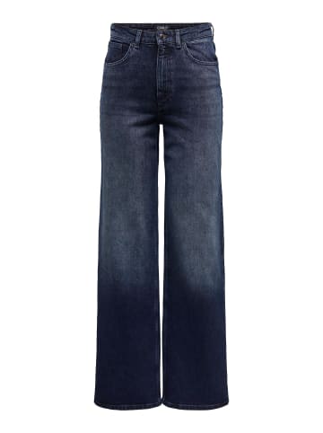 ONLY Jeans mit weitem Bein in Blue Black Denim