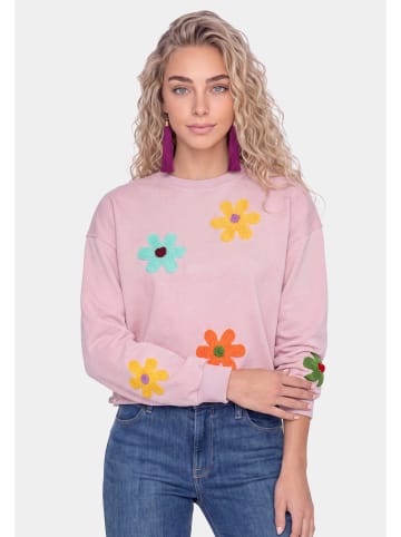 IZIA Women Sweatshirt in Light Rose