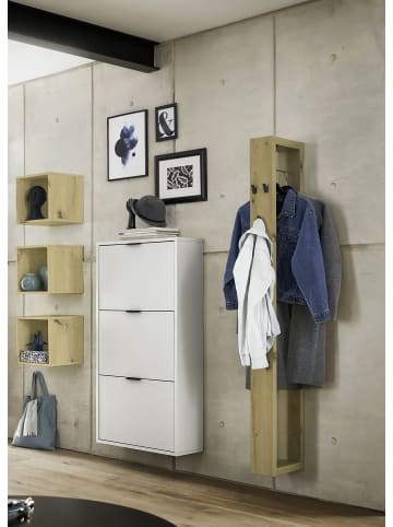 58 aufm Kessel GARDEROBE Erna 5-tlg. 166x32x187 Kreidegrau matt Lack