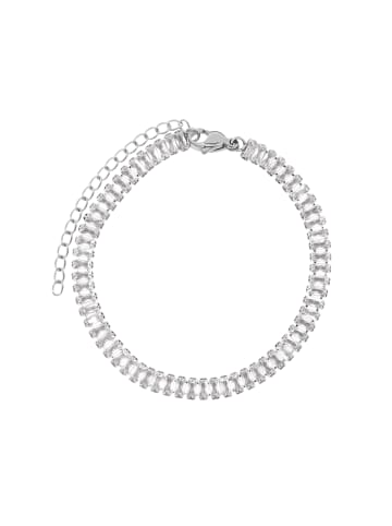Steel_Art Tennisarmband Damen Zelie silberfarben poliert in silberfarben poliert