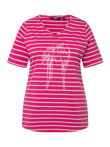 Ulla Popken Shirt in fuchsia pink