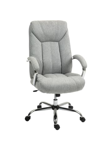 Vinsetto Bürostuhl-65B x 78T x 110-118H cm-Hellgrau