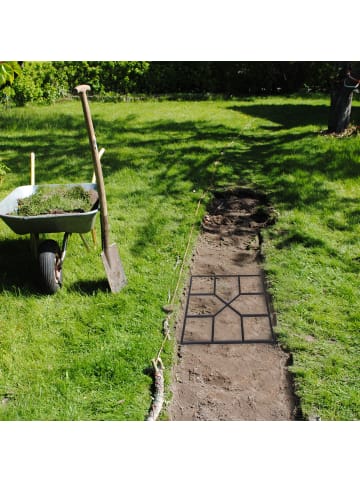 relaxdays 5x Betonform in Schwarz