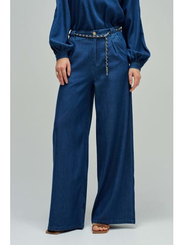 Salsa Jeans Stoffhose Chain Belt in Dark Wash