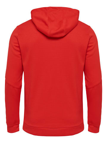 Hummel Reißverschluss Kapuzenpullover Hmlauthentic Kinder in TRUE RED