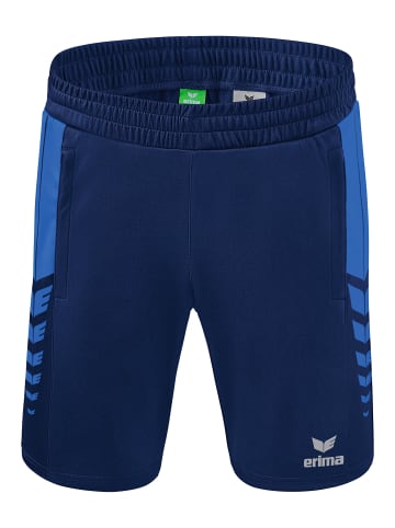 erima Six Wings Shorts in new navy/new royal