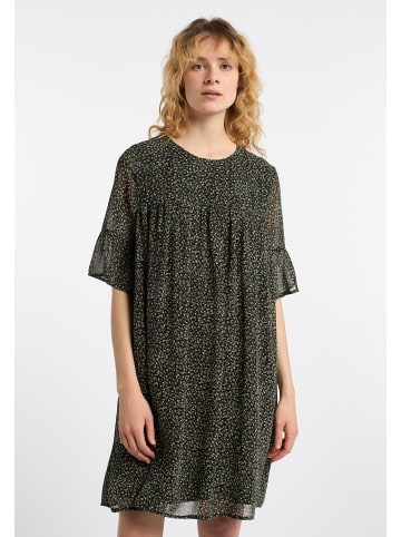 DreiMaster Damen Kleid in Schwarz Mehrfarbig
