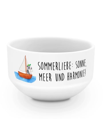 Mr. & Mrs. Panda Salatschale Sommerliebe mit Spruch in Weiß