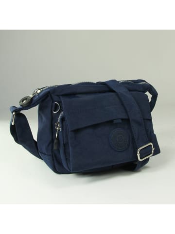Bag Street Handtasche, Abendtasche Nylon blau ca. 17cm