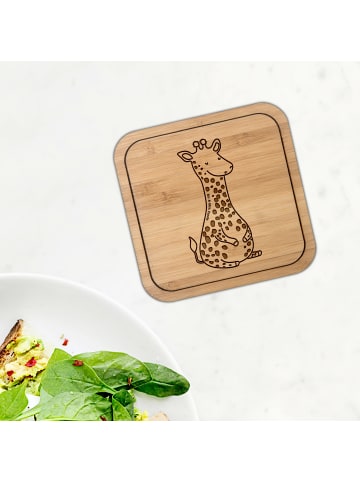 Mr. & Mrs. Panda Bierdeckel Giraffe Zufrieden ohne Spruch in Transparent