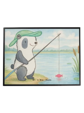 Mr. & Mrs. Panda malmatte Panda Angeln Design ohne Spruch in Weiß