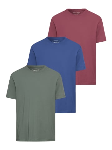 Man's World T-Shirt in grün-blau-dk-rot
