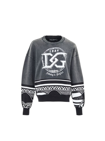 Dolce & Gabbana Schwarz Baumwolle Sweatshirt
