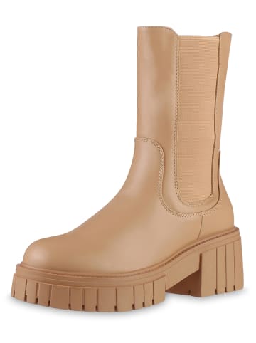 VAN HILL Plateaustiefel Anna in Tan
