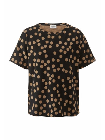 Hessnatur Hessnatur Print T-Shirt Oversize aus reiner Bio-Baumwolle in schwarz