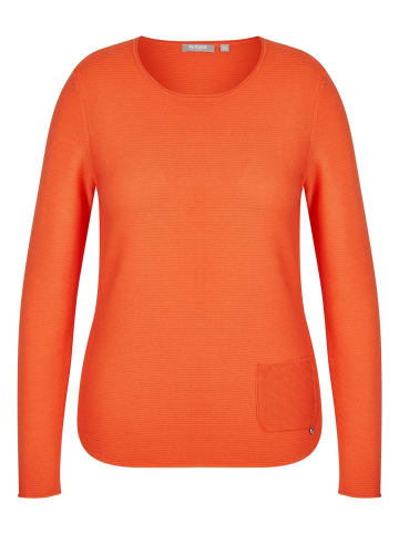 Rabe Langarm-Pullover in orange
