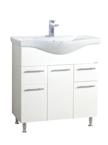 VCM  2-tlg. Waschplatz Waschtisch Lisalo XL in Weiß
