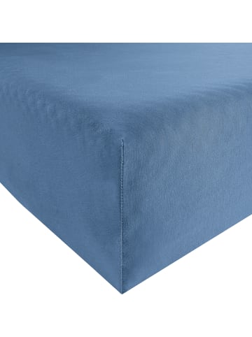 Erwin Müller Single-Jersey Spannbettlaken Bamberg in blau