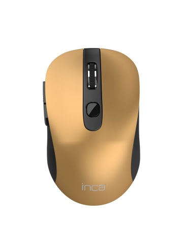 Inca INCA Maus IWM-233RG 1600 DPI,Wirless,6 Tasten 2,4GHz Ergonomisches in Gold