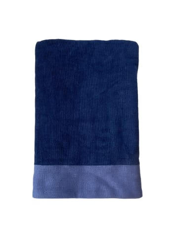 Le Comptoir de la Plage Strandtuch "Shady Navy" in Blau