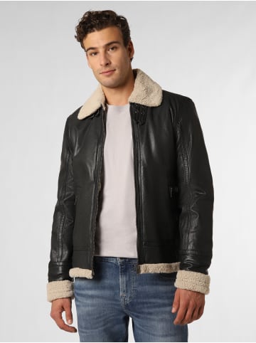 Finshley & Harding Lederjacke GBAirforce in anthrazit