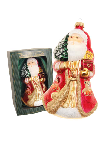 Krebs Glas Lauscha Baumschmuck-Glasornament in Rot