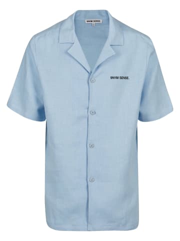 9N1M SENSE 9N1M SENSE Herren Linen Hemd Mykonos in horizonblue