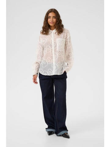 CULTURE Langarm - Hemd CUflorisa Loose fit in Whitecap
