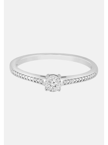Diamant Exquis Ring aus 375 Weißgold mit Diamant