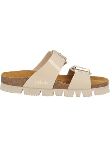 Palado Pantoletten in beige lack