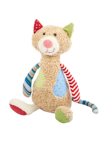 Sigikid Kuscheltier Katze Patchwork Sweety in mehrfarbig