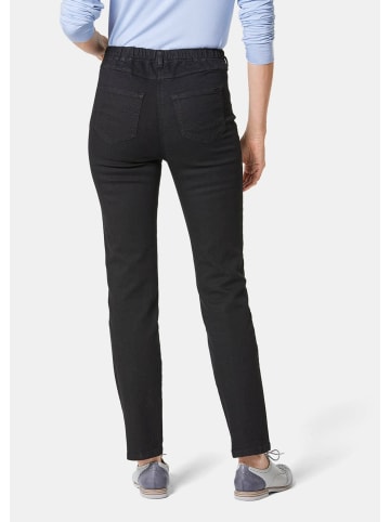 GOLDNER Kurzgröße:  Damen Jeans Slim Fit LOUISA, Stretch in schwarz