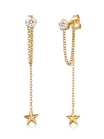 Elli Ohrringe 925 Sterling Silber Sterne, Astro, Stern in Gold