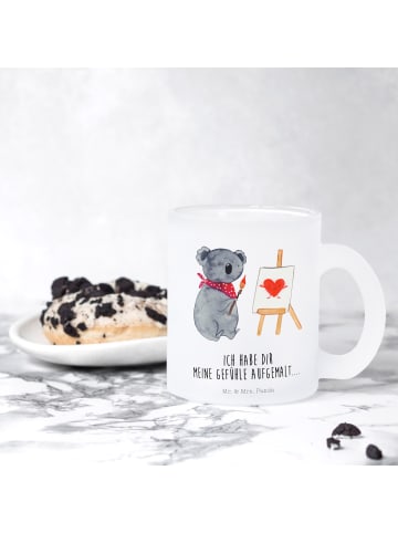 Mr. & Mrs. Panda Becher Koala Künstler mit Spruch in Transparent