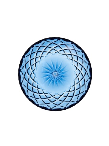 Lyngby Glas Teller Sorrento in Blau