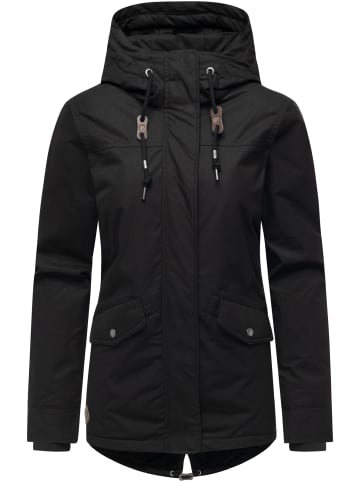 ragwear Winterjacke Parkker Warm YOUMODO in Black
