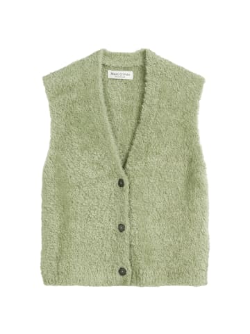 Marc O'Polo Fuzzy-Knit-Weste regular in Smooth Sage