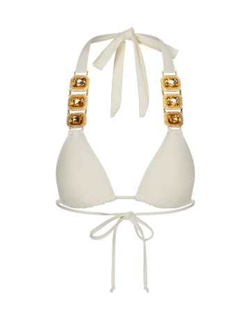 Moda Minx Bikini Top Boujee Triangle in Coconut