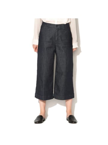 Blau Polyester Cropped Jeans