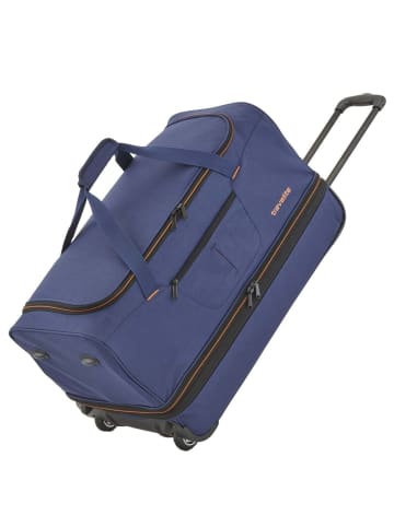 travelite Basics - Rollenreisetasche 51/64L 55 cm erw. (bordeaux) in navy