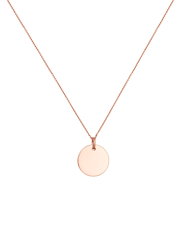 Elli Halskette 925 Sterling Silber Geo, Plättchen in Rosegold