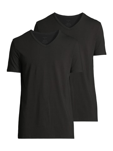 Seidensticker Unterhemd / Shirt Kurzarm Pur in Schwarz