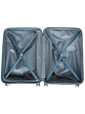 American Tourister Trolley SoundBox Spinner 77 EXP in Stone Blue